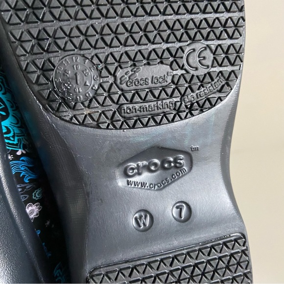 Crocs Neria Pro II Floral Paisley Dual Comfort Mules Clogs Multicolor Women US7 - Picture 9 of 13